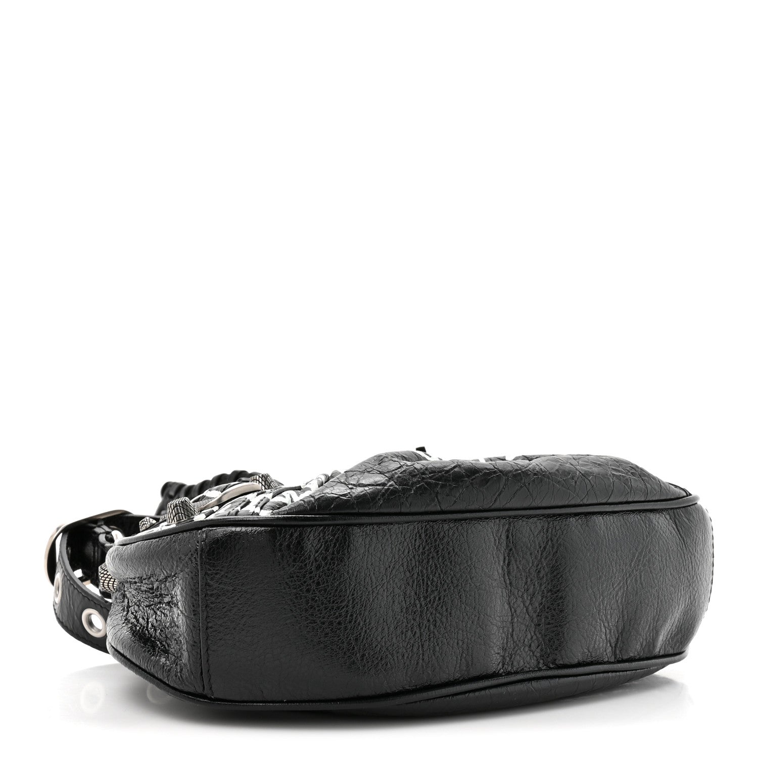 Balenciaga Agneau Arena Lunar New Year Graffiti Logo Le Cagole Shoulder Bag XS Black 5 of 11