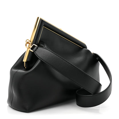 Fendi Shiny Nappa Medium Fendi First Black 3 of 12