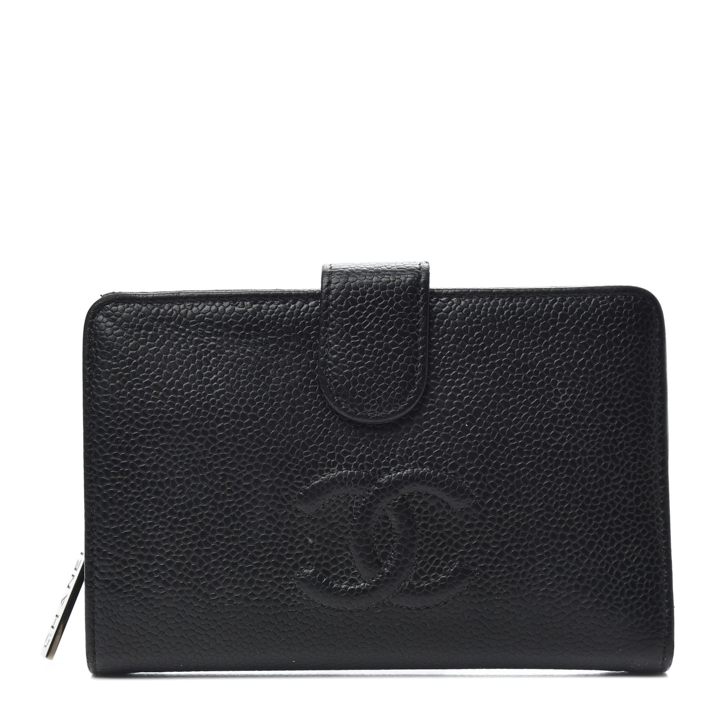 Caviar Timeless CC French Wallet Black