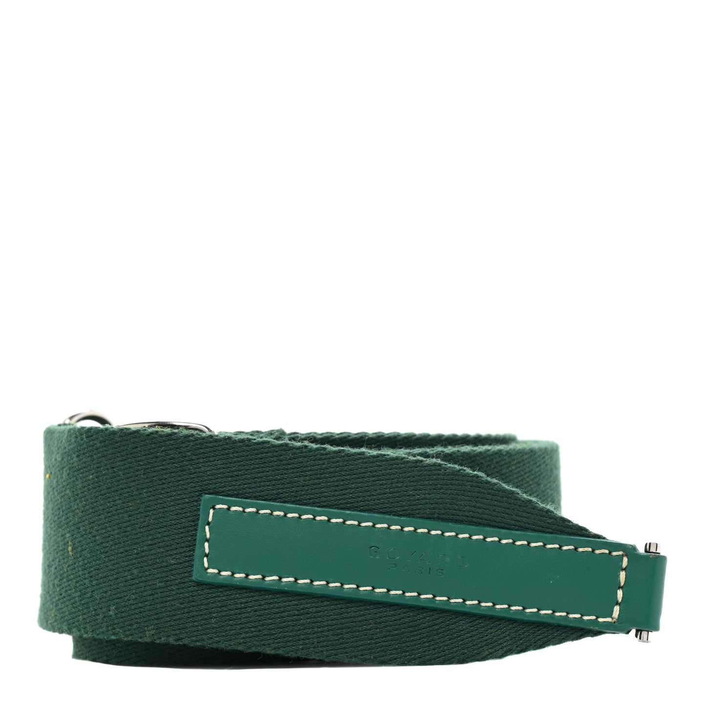 Canvas Calfskin Adjustable Shoulder Strap Green