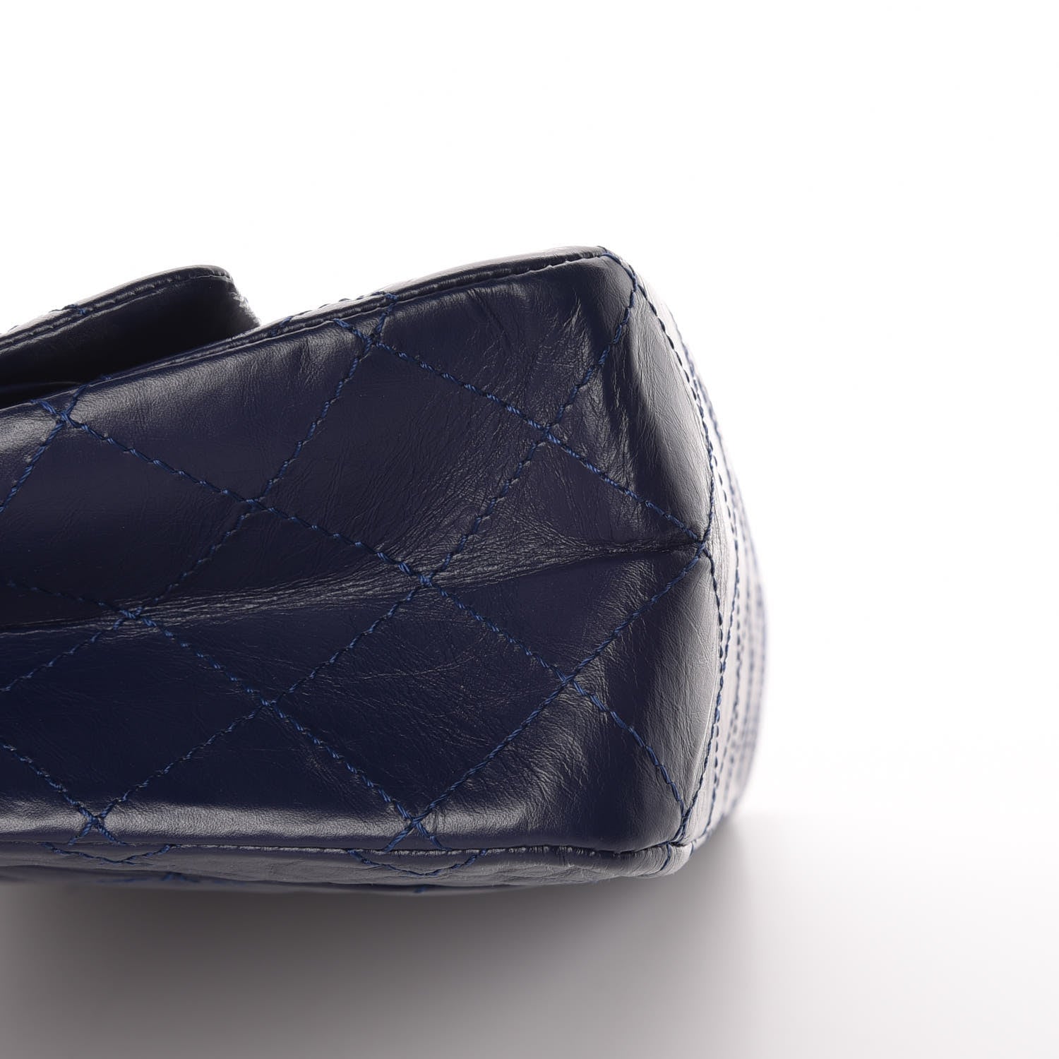 Chanel Aged Calfskin Quilted 2.55 Reissue 227 Flap Navy Blue 5 of 12