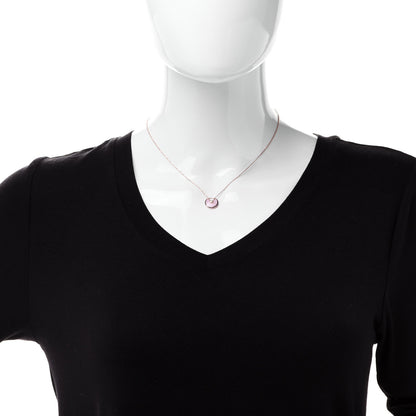 Cartier 18K Pink Gold Diamond Pink Opal XS Amulette de Cartier Pendant Necklace 2 of 5