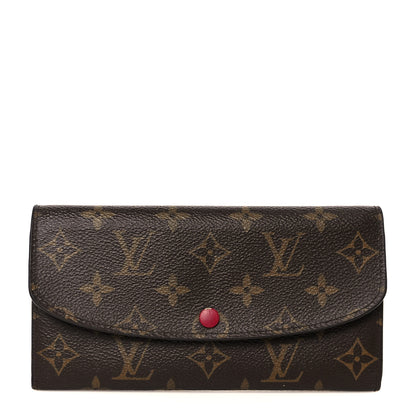 Louis Vuitton Monogram Emilie Wallet Fuchsia 1 of 8