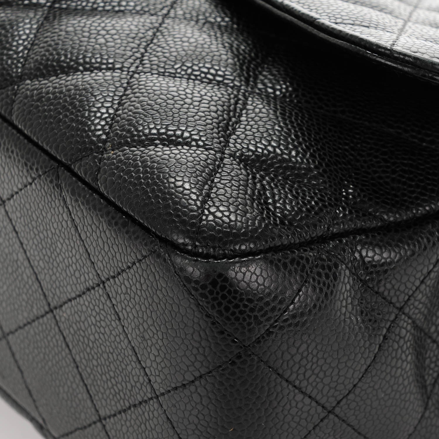 Chanel Caviar Quilted Jumbo Single Flap Black 10 of 10