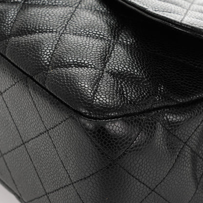 Chanel Caviar Quilted Jumbo Single Flap Black 10 of 10