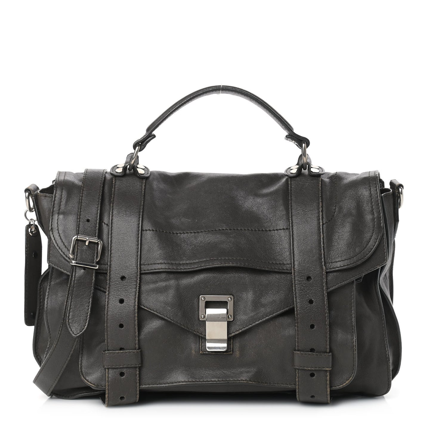 Lambskin Medium PS1 Satchel Smoke