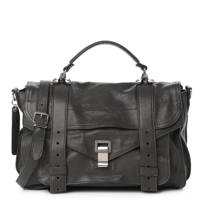 Proenza Schouler Lambskin Medium PS1 Satchel Smoke 1 of 19