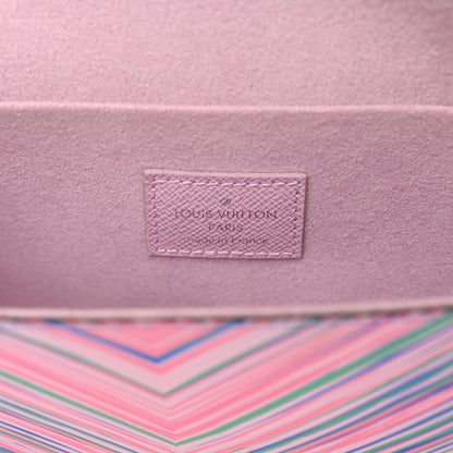 Louis Vuitton Epi Tropical Pochette Felicie Blue Rose 6 of 8