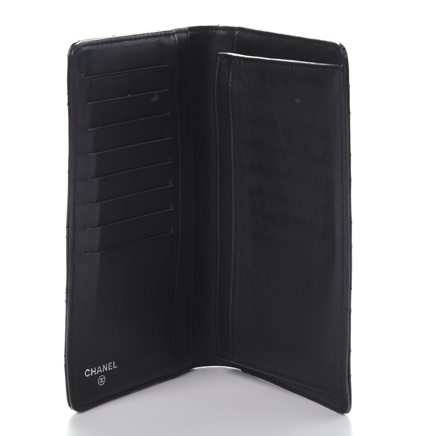 Chanel Patent Quilted Brilliant Yen Wallet Black 5 of 7