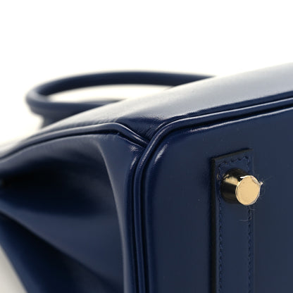 Hermes Tadelakt Birkin 25 Bleu Saphir 10 of 12