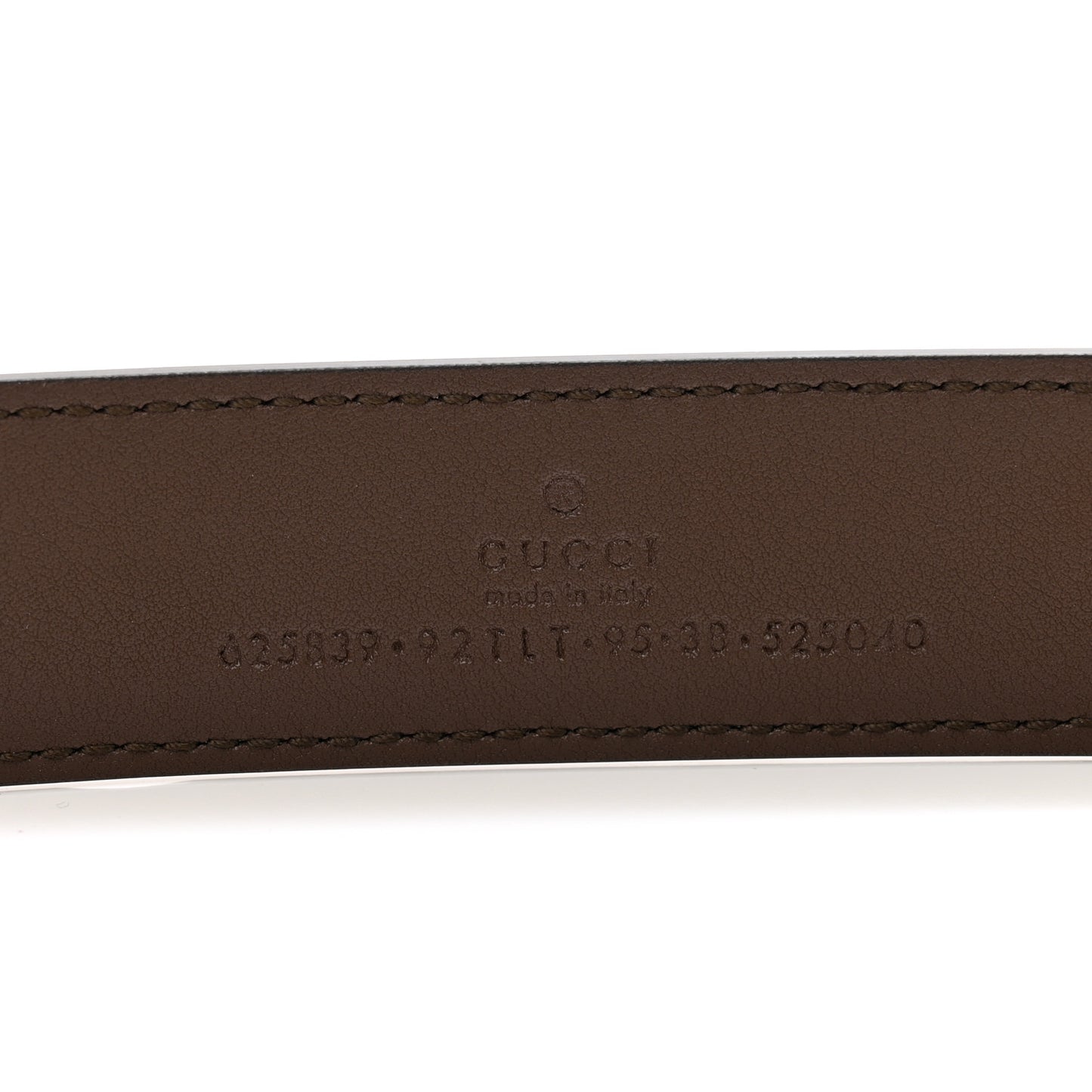 GG Supreme Monogram Matte Plutone Calfskin Double G 30mm Belt 95 38 Beige Ebony New Acero