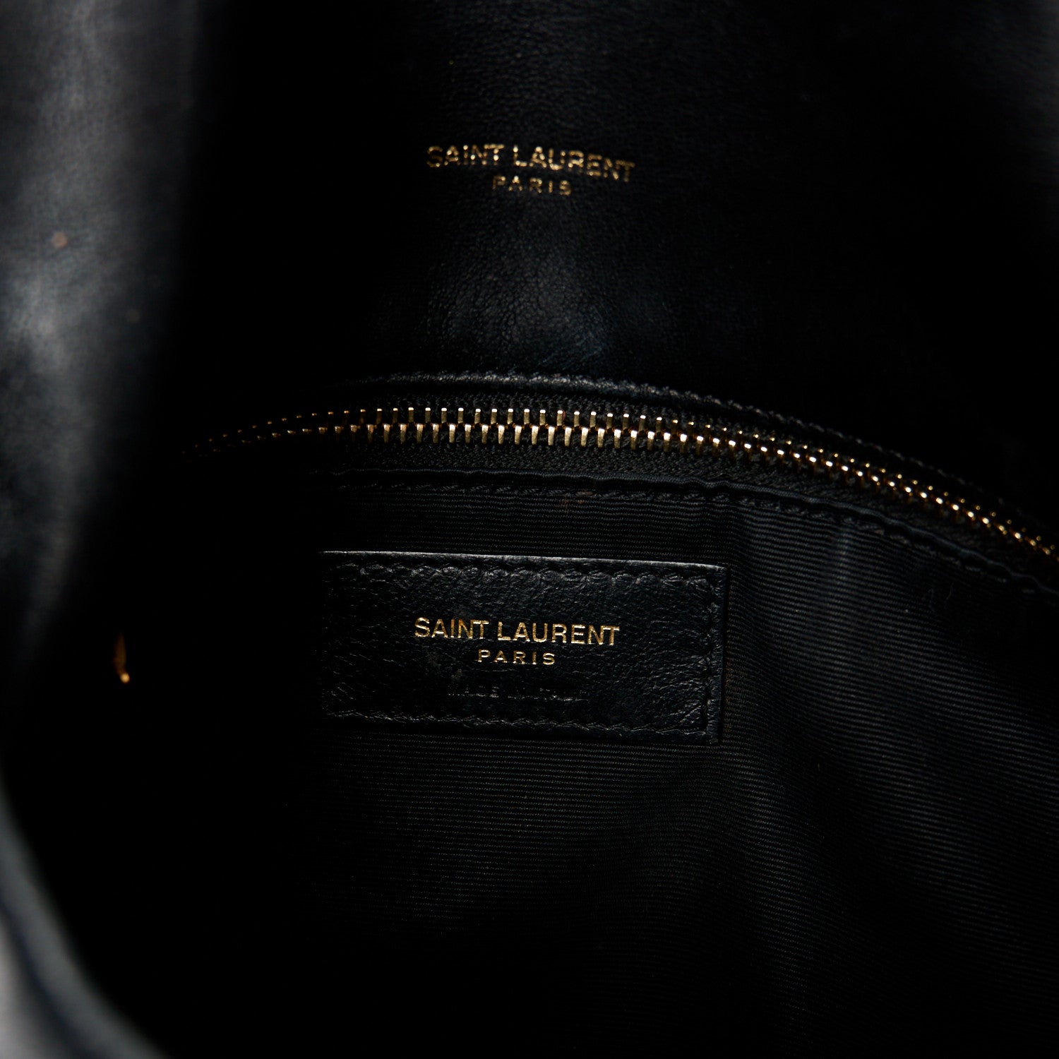 Saint Laurent Lambskin Quilted Small Loulou Puffer Monogram Chain Satchel Black 6 of 11