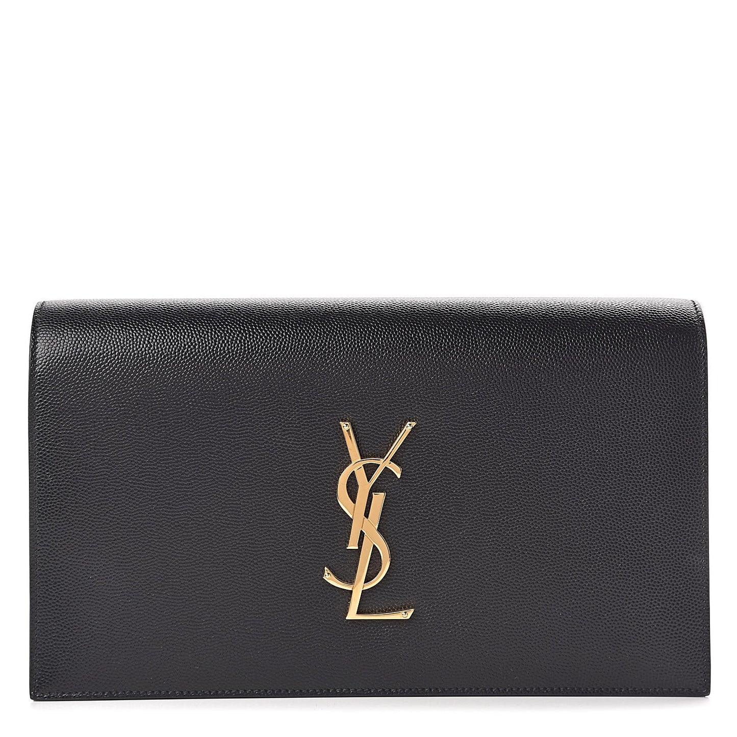 Grain De Poudre Classic Monogram Kate Clutch Black