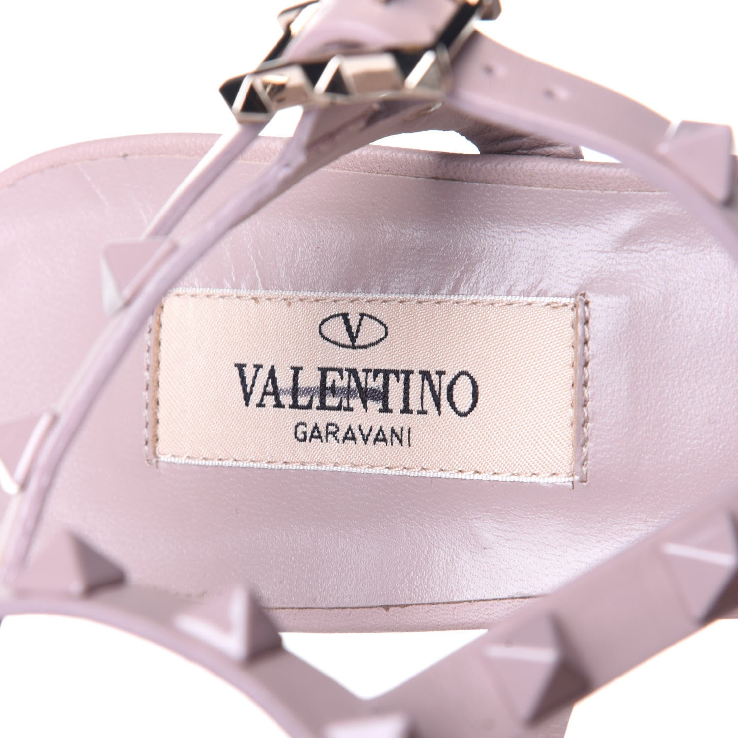 Valentino Garavani Calfskin Rockstud 60mm City Sandals 40.5 Water Rose 9 of 12