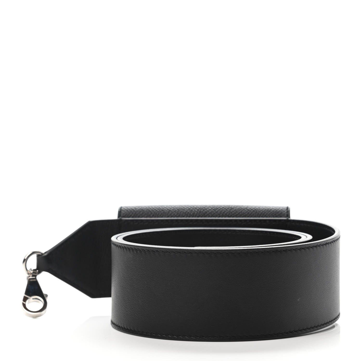 Hermes Swift Epsom Pocket Kelly Shoulder Strap Black 2 of 4