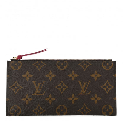 Louis Vuitton Monogram Felicie Chain Wallet Zippered Insert Fuchsia 1 of 7