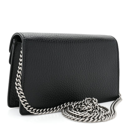 Gucci Calfskin Super Mini Dionysus Shoulder Bag Black 3 of 11