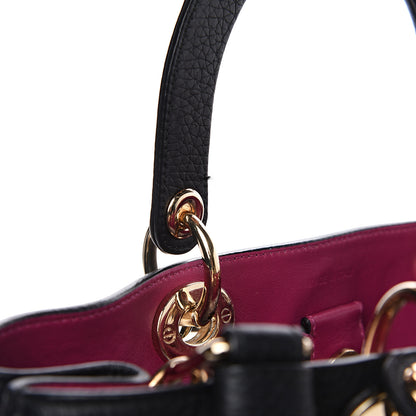 Christian Dior Bullcalf Medium Diorissimo Tote Black Rose Indien 10 of 10