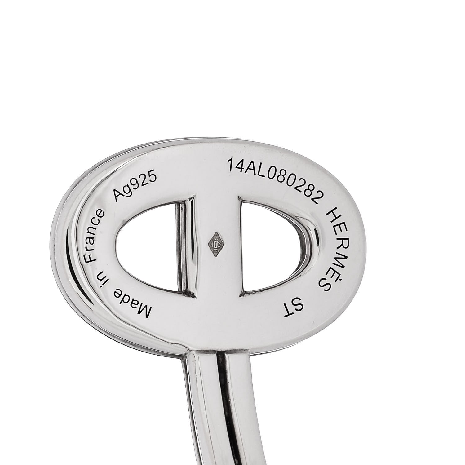 Hermes Sterling Silver Chaine D'Ancre 24 Cuff Bracelet ST 3 of 3
