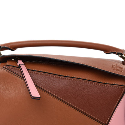 Loewe Calfskin Small Puzzle Bag Tan Medium Pink 9 of 9