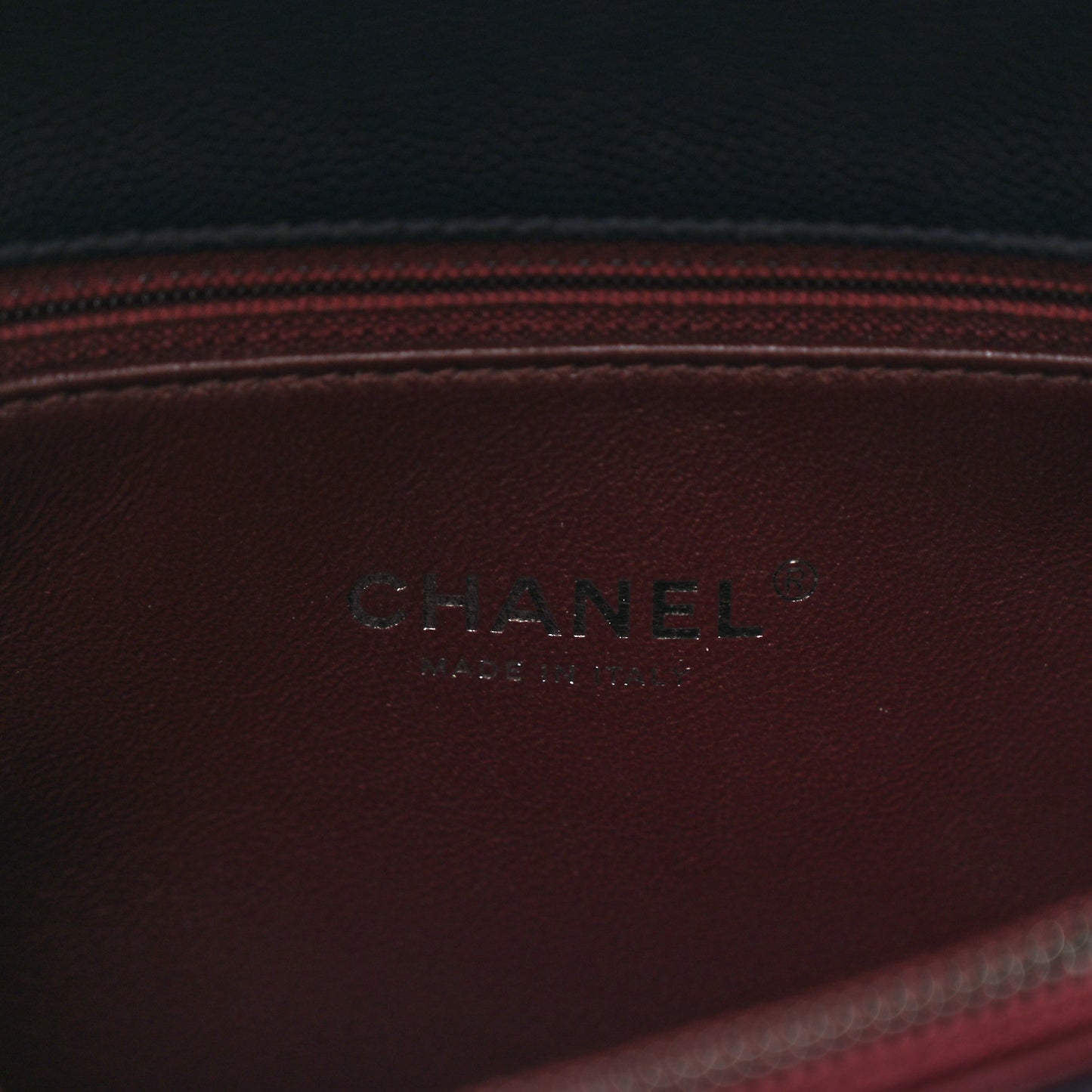 Caviar Lizard Quilted Small Coco Handle Flap Navy Blue