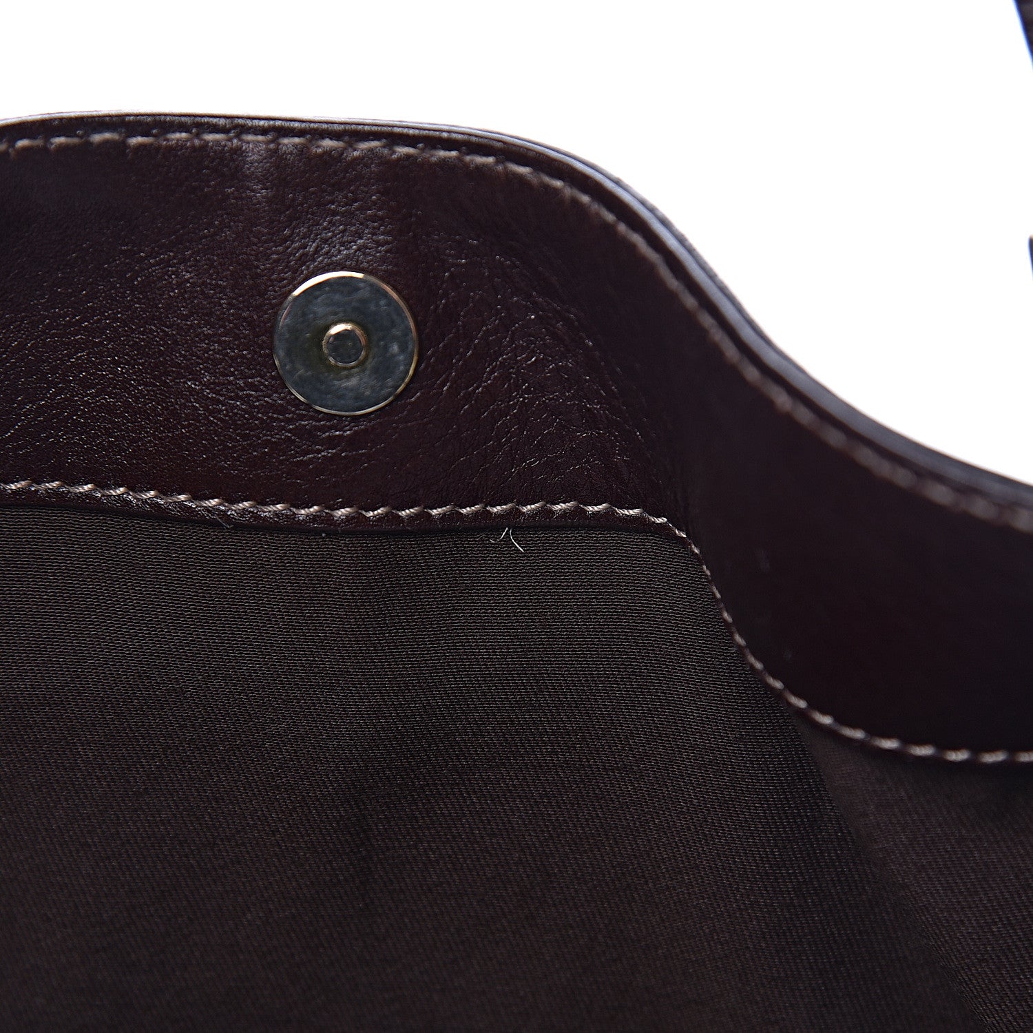 Gucci Calfskin Medium Britt Tote Dark Brown 9 of 15