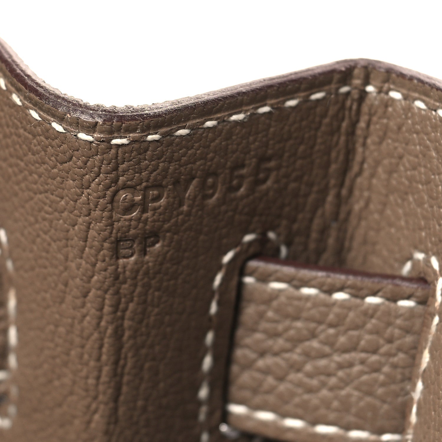 Hermes Togo Kelly Retourne 32 Etoupe 7 of 11