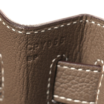 Hermes Togo Kelly Retourne 32 Etoupe 7 of 11
