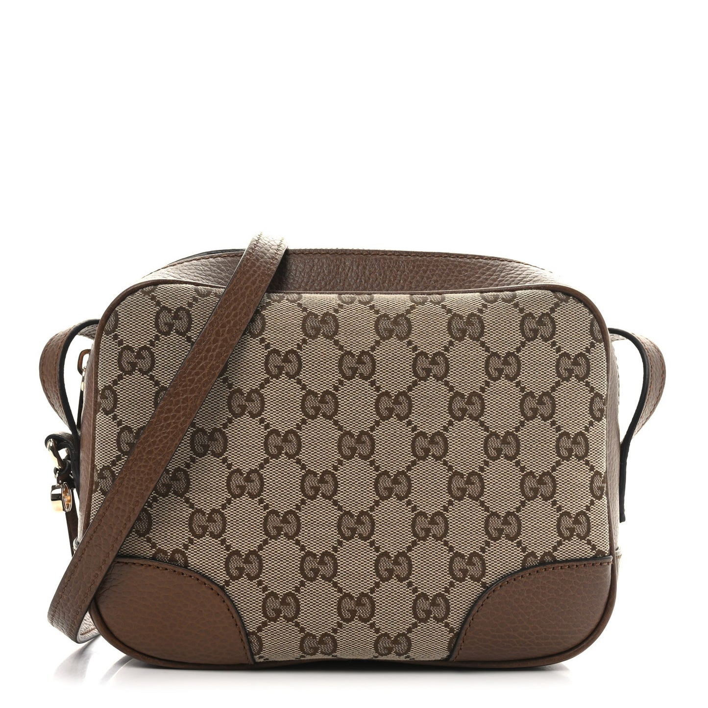 Monogram Mini Bree Messenger Bag Beige Tabacco