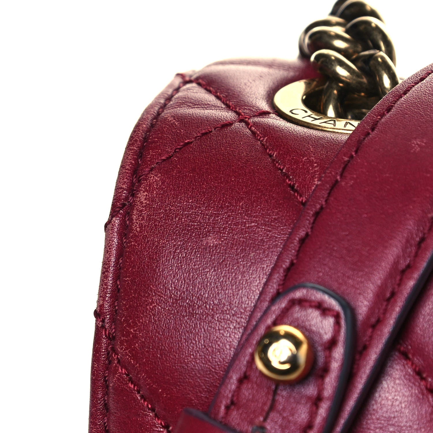 Chanel Glazed Calfskin Quilted Large Perfect Edge Flap Red 21 of 25