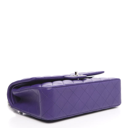 Chanel Lambskin Quilted Medium Double Flap Purple 4 of 11