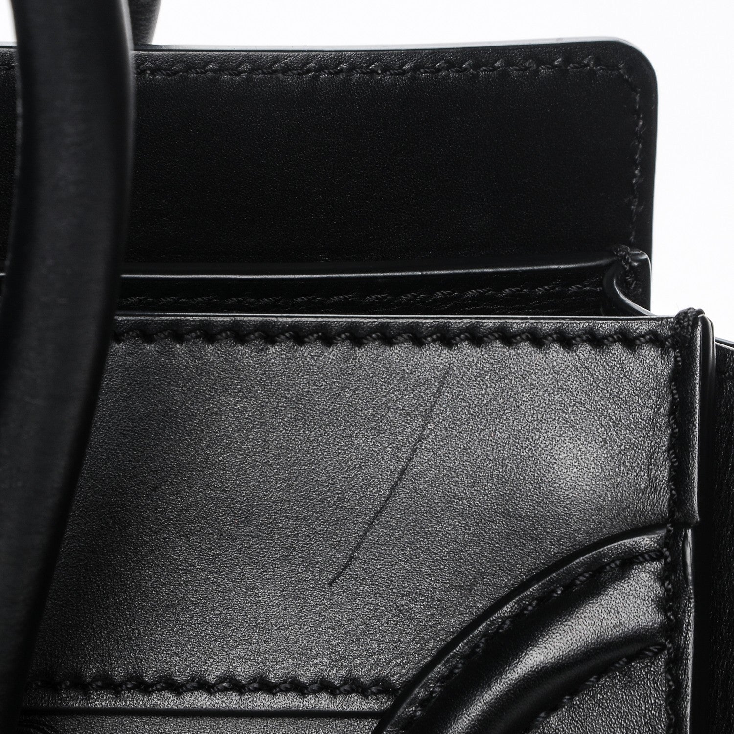 Celine Smooth Calfskin Mini Luggage Black 10 of 10