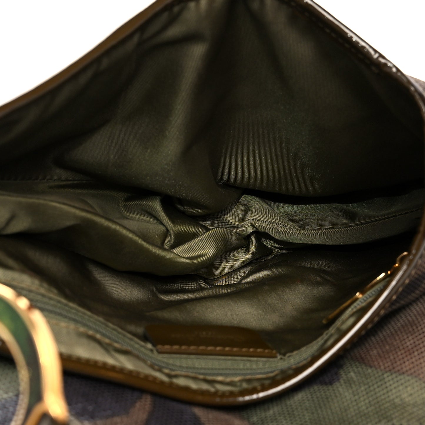 Pixelated Calfskin Camouflage Saddle Bag