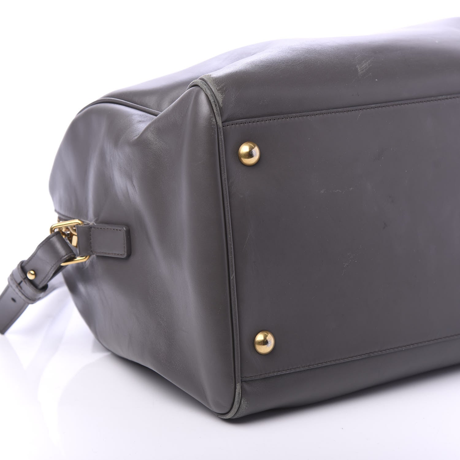 Saint Laurent Calfskin Classic Duffle 12 Earth 7 of 14