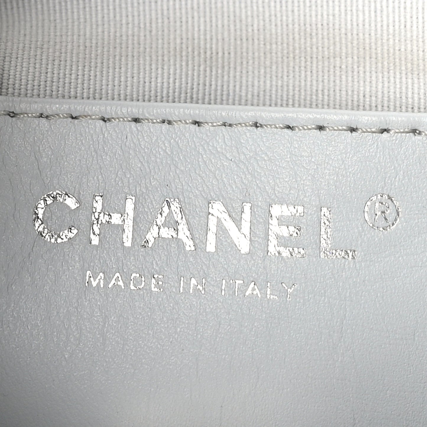 Metallic Lambskin Quilted Double Pocket Backpack Silvery