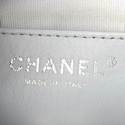 Chanel Metallic Lambskin Quilted Double Pocket Backpack Silvery 6 of 11