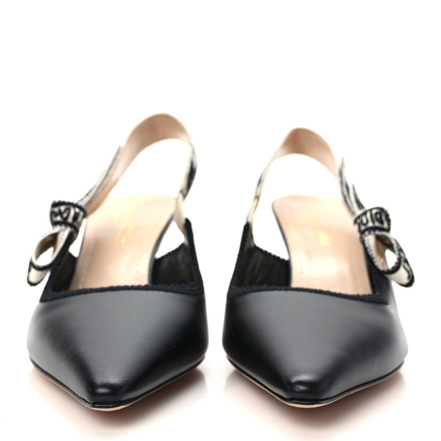Christian Dior Calfskin Ribbon J'Adior Slingback 65mm Pumps 38.5 Black 2 of 9