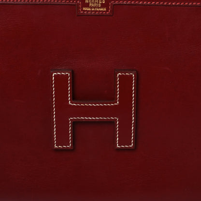 Hermes Box Jige PM Clutch Rouge H 10 of 14