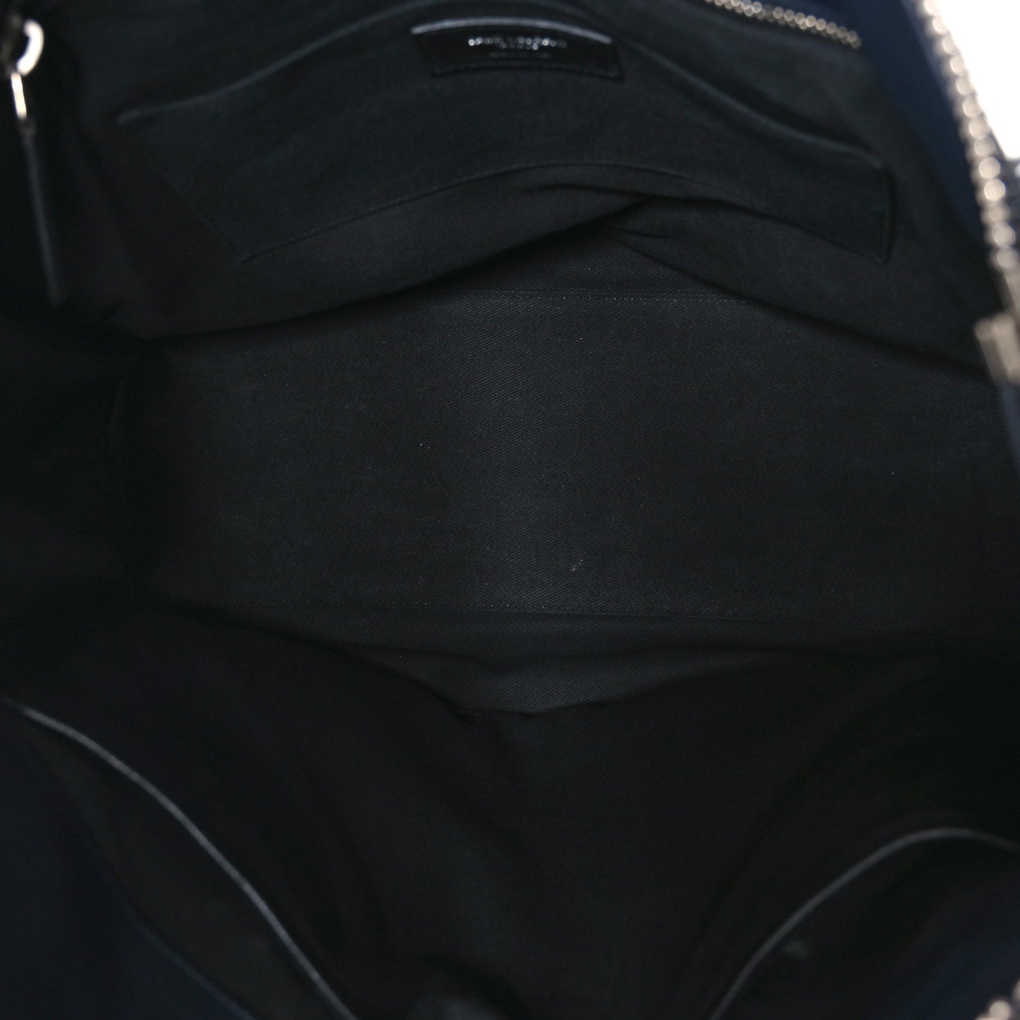 Grained Calfskin Sac De Jour Souple North South Tote Navy