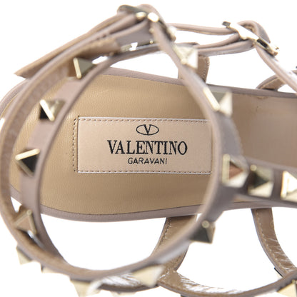 Valentino Garavani Nappa Rockstud Gladiator 105mm Sandals 39.5 Poudre 8 of 9