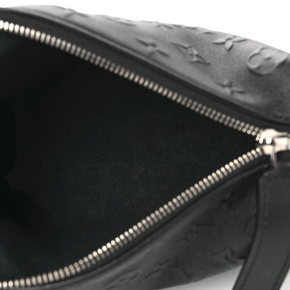 Louis Vuitton Calfskin Debossed Monogram Side Trunk Black 5 of 11