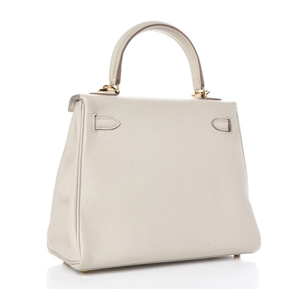 Hermes Togo Kelly Retourne 25 Craie 4 of 55