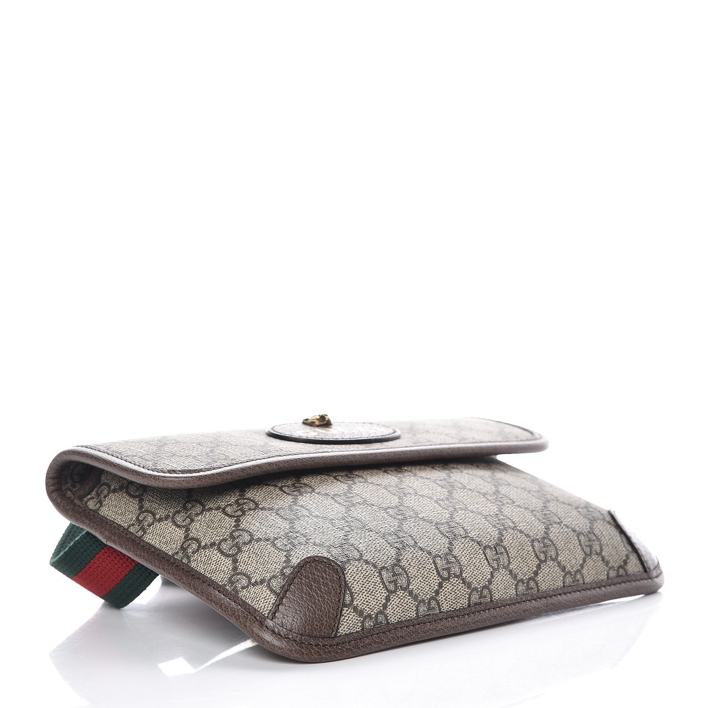 GG Supreme Monogram Neo Vintage Web Belt Bag Brown