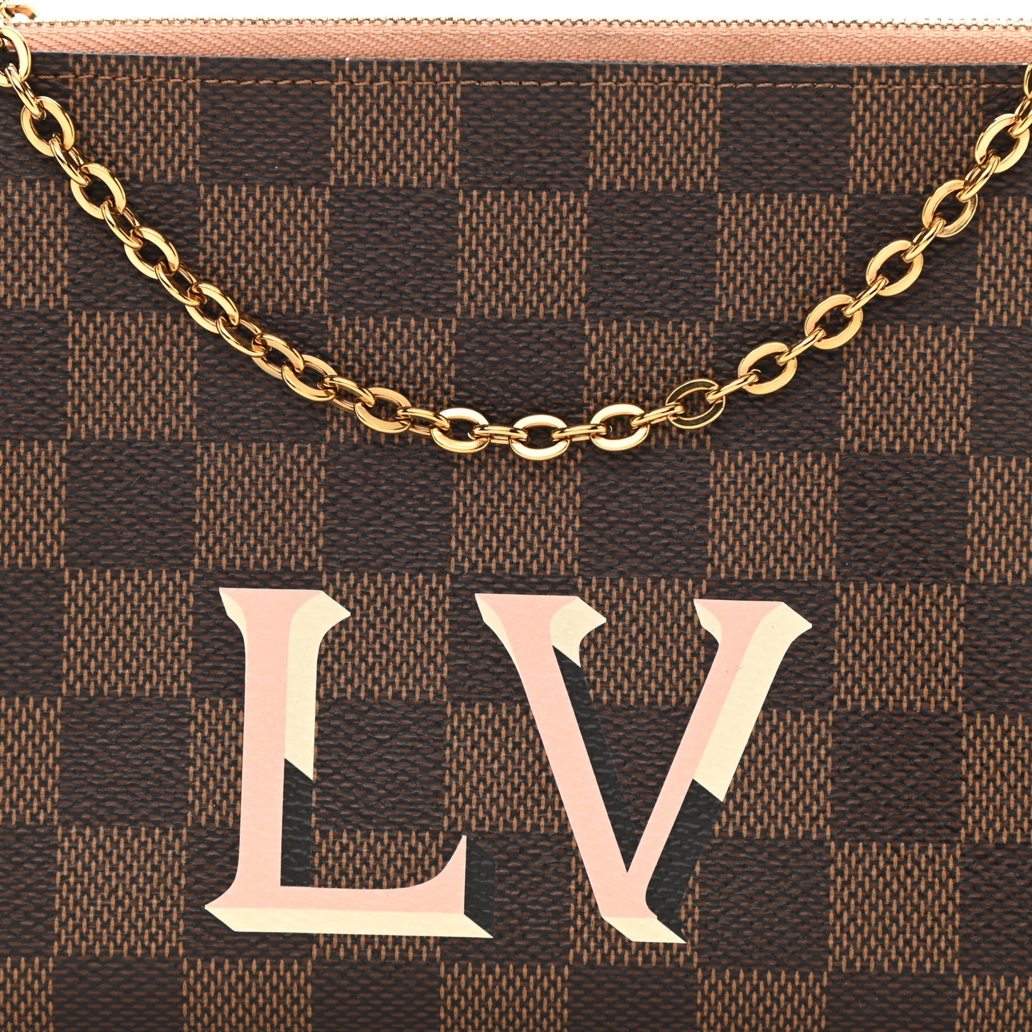Damier Ebene Double Zip Pochette