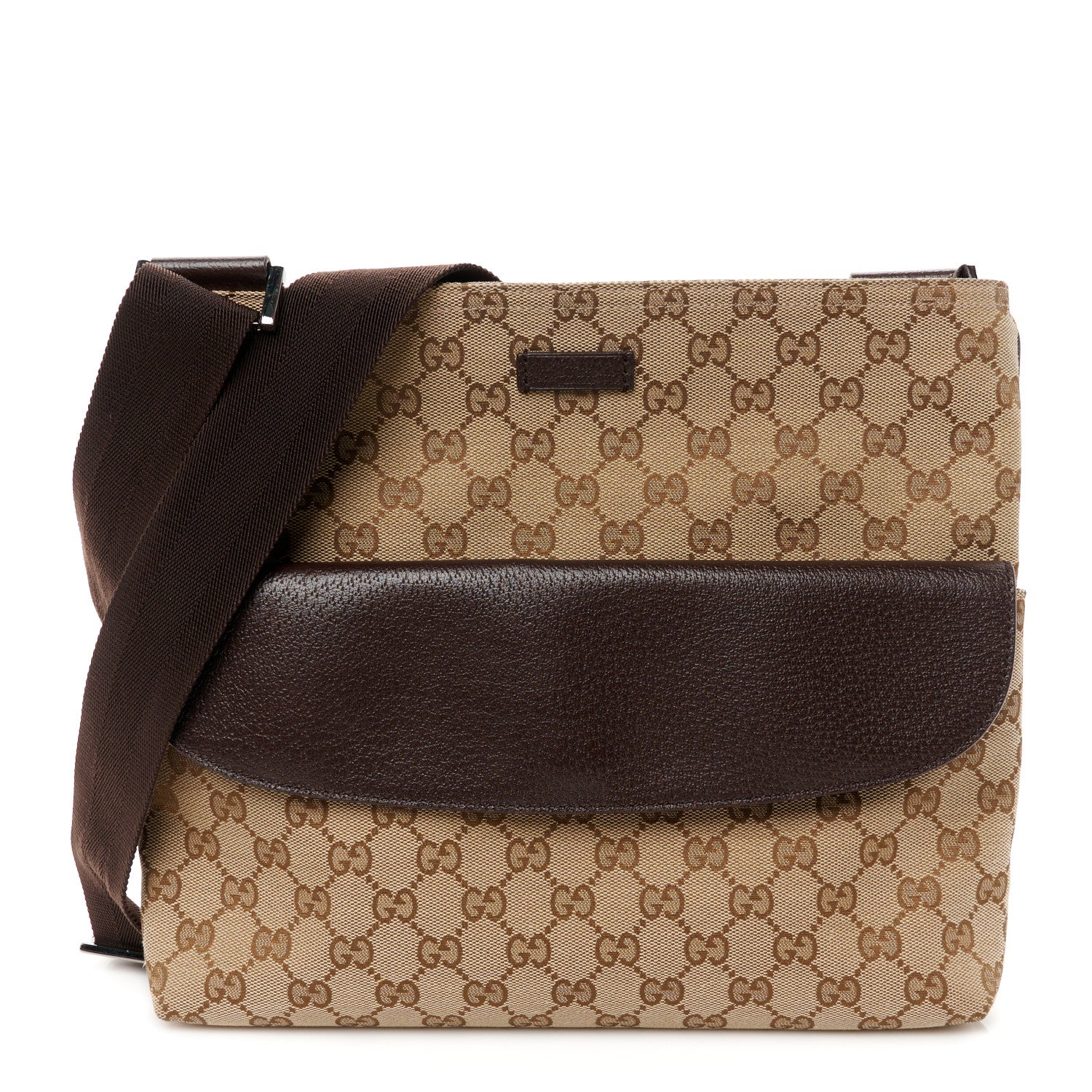 Gucci Monogram Small Messenger Dark Brown 1 of 13