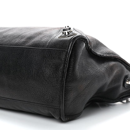Balenciaga Chevre Silver Metallic Edge Hardware City Black 7 of 9