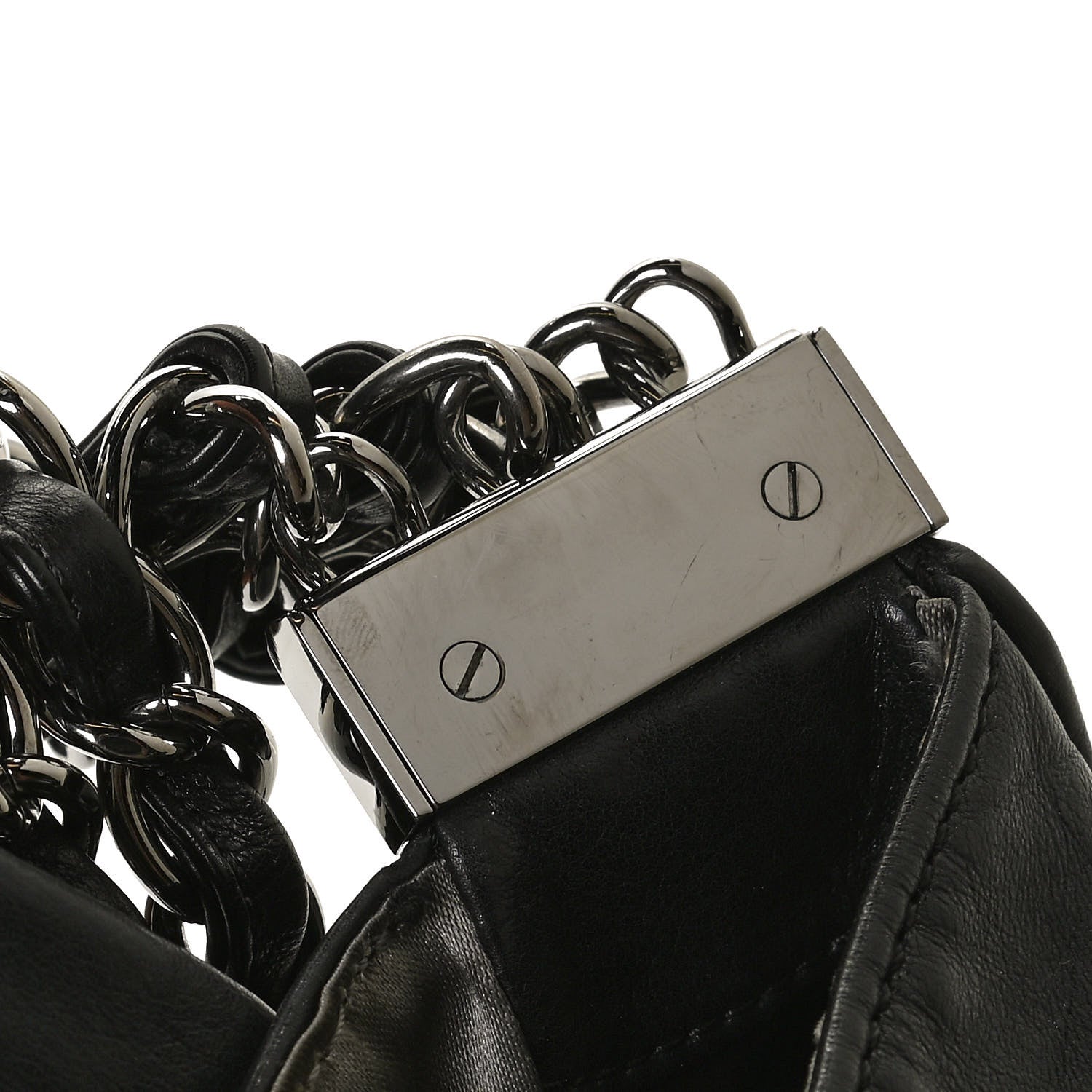 Chanel Calfskin Large Rock and Chain Flap Black 10 of 11