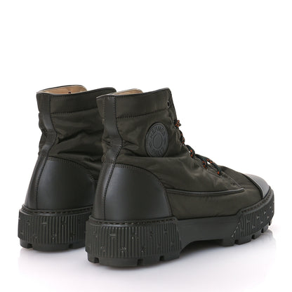 Hermes Calfskin Parachute Fresh Mens Ankle Boots 44 Khaki 5 of 9