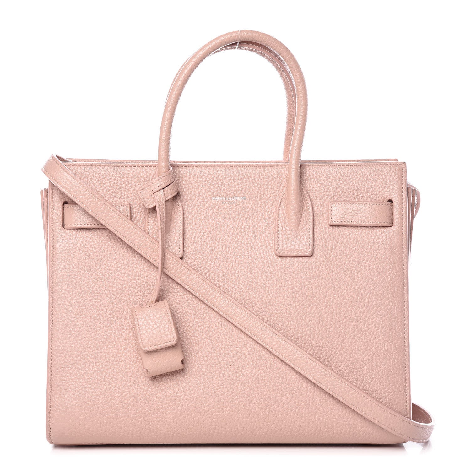 Saint Laurent Grained Calfskin Baby Sac De Jour Antique Rose 1 of 18