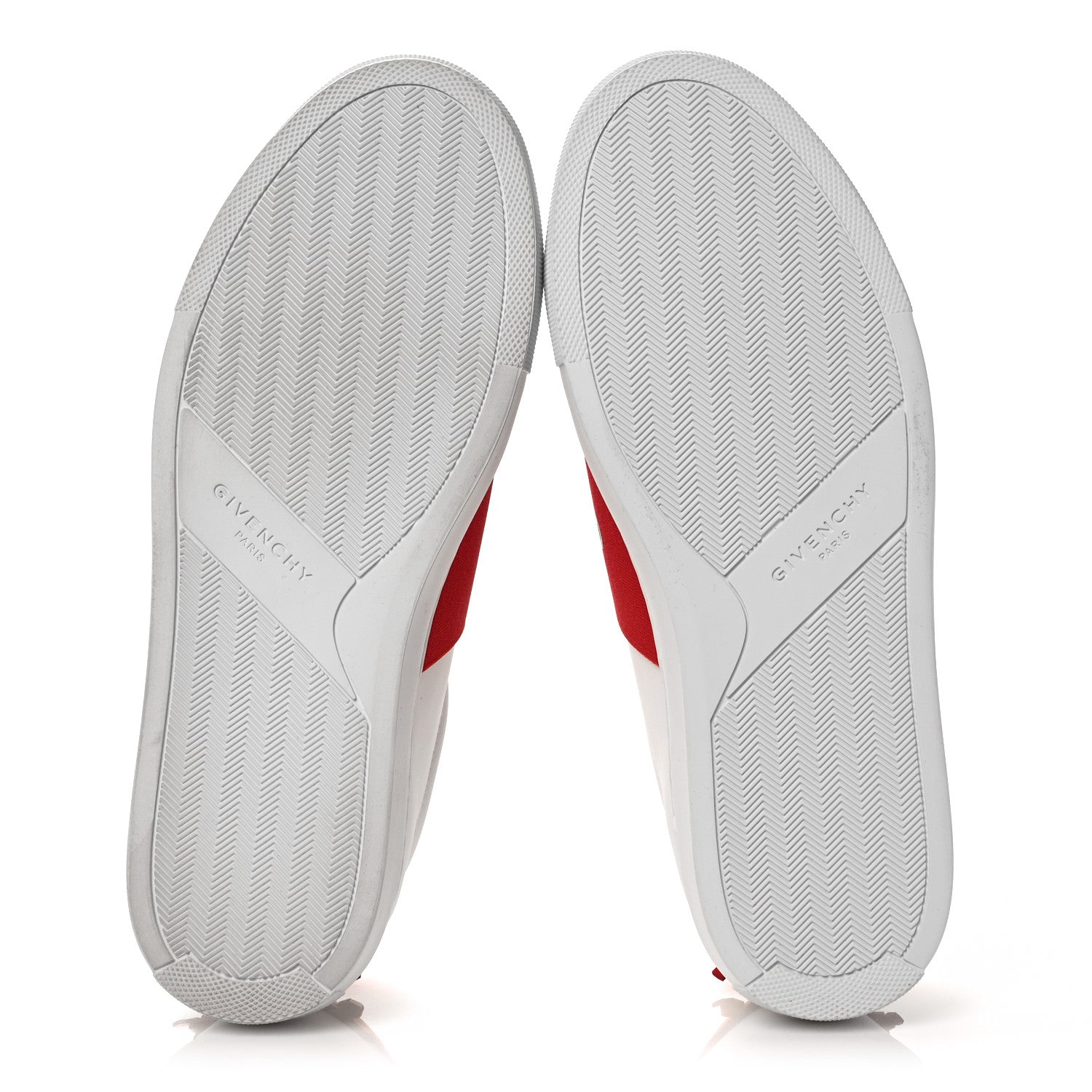 Givenchy Calfskin Band Logo Womens Urban Street Sneakers 39.5 White Red 5 of 11